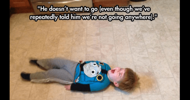 kids crying for the silliest reasons