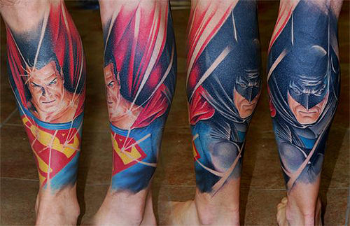 batman tattoo superman
