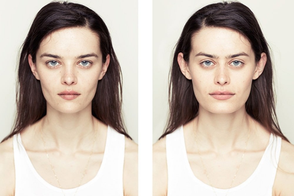 This Interesting Photo Series Uses Symmetry To Test Traditional Beauty Standards