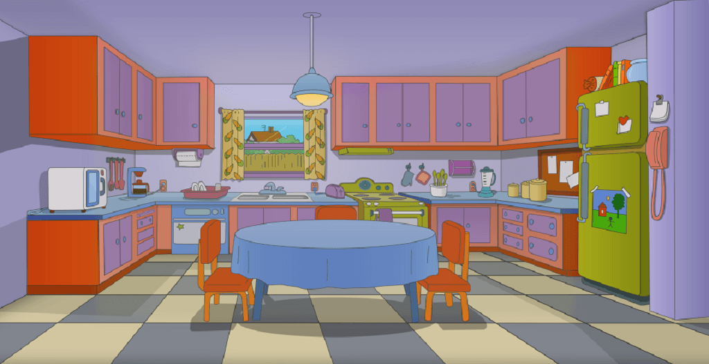 Awesome Couple Transform Their Kitchen Into The One From The Simpsons