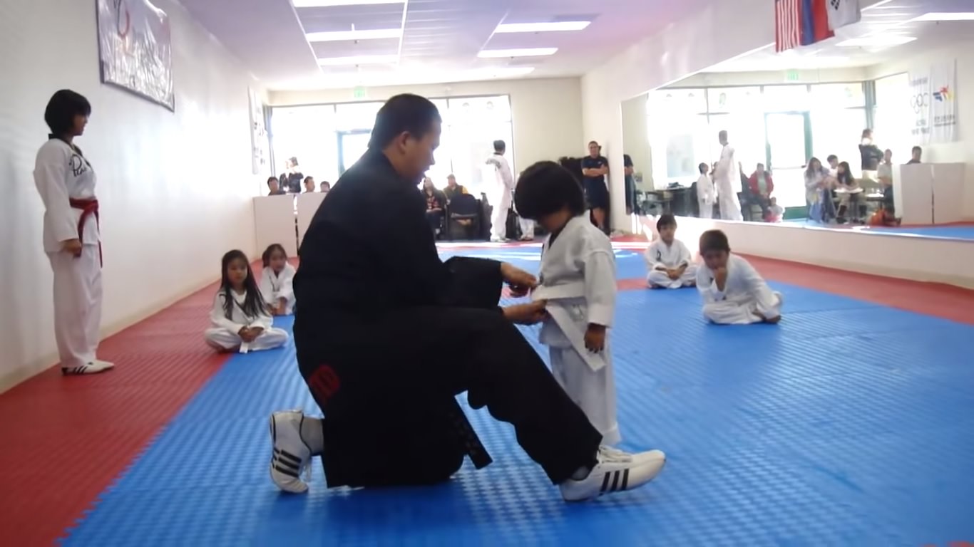 Little Boy Proves that He Can Break a Board with His Cute Taekwondo Style