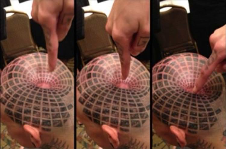 amazing optical illusion tattoos 