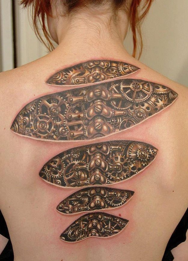 amazing optical illusion tattoos