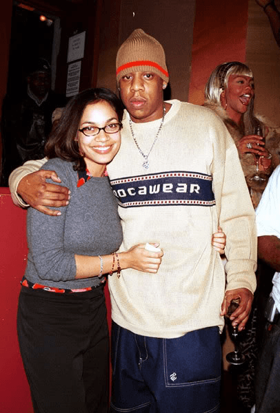 Jay-Z and Rosario Dawson in the late 90s