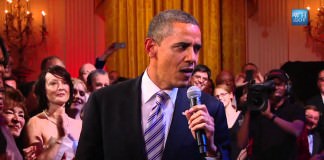barack obama singing