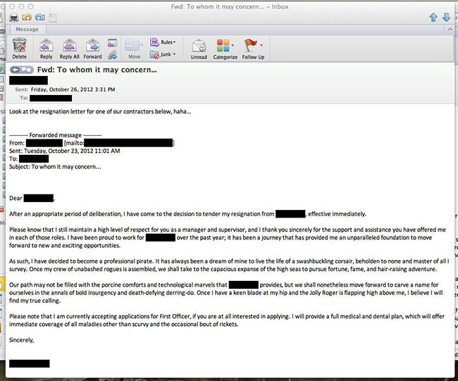 The Most Undeniably Awesome Resignation Letters Ever