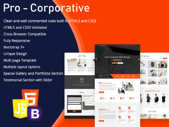Best 3 Free Premium HTML Corporate Templates For Business Enthusiasts